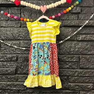 Momi Boutique Mixed Pattern Disney Dress